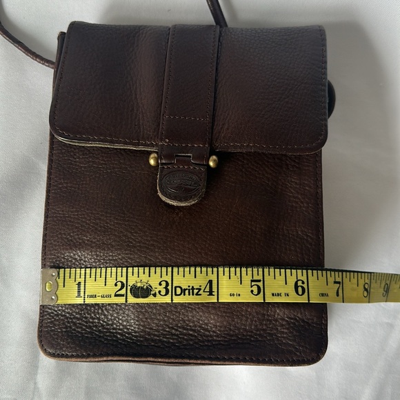 Vintage Authentic Fossil Women Cross Body Brown Genuine Leather Bag - Picture 8 of 10